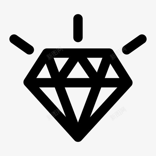 钻石图案图标svg_新图网 https://ixintu.com 图案 钻石