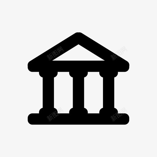 银行账户资金管理图标svg_新图网 https://ixintu.com 实线图标 账户 资金管理 银行