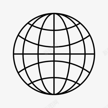 全球互联网星球图标图标