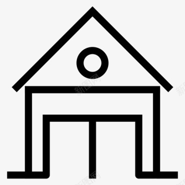建筑商业房屋图标图标