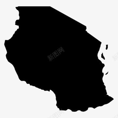 坦桑尼亚非洲国家图标图标