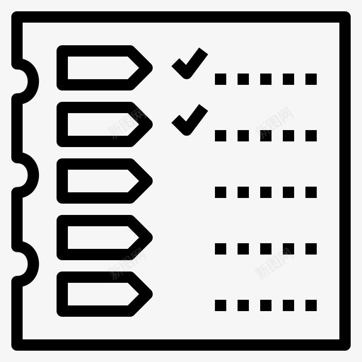 清单检查表管理图标svg_新图网 https://ixintu.com 时间 时间表 检查表 每周 活动 清单 管理