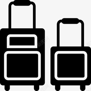 行李旅馆图标图标