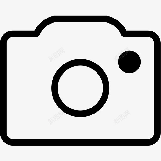 照相机摄影网络轮廓图标svg_新图网 https://ixintu.com 摄影 照相机 网络轮廓