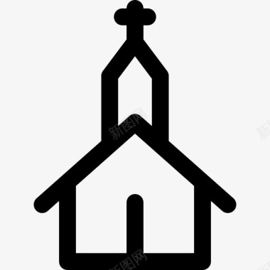 教堂大教堂信仰图标图标