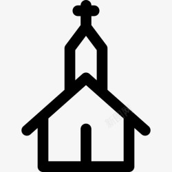 温文尔雅教堂大教堂信仰图标高清图片