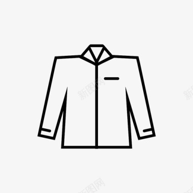 夹克衣服缝纫图标图标