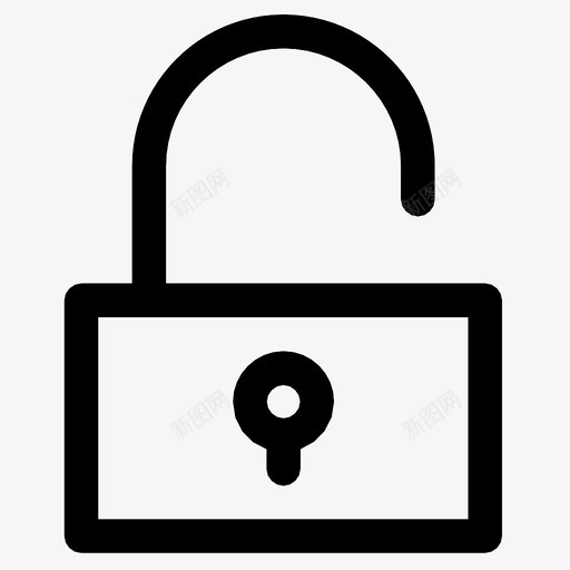 解锁锁定打开图标svg_新图网 https://ixintu.com 解锁 锁定打开