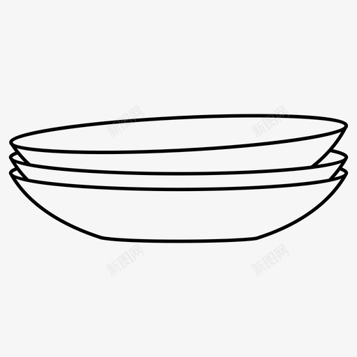 盘子洗碗机餐具图标svg_新图网 https://ixintu.com 洗碗机 盘子 餐具