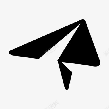 纸飞机信息火箭图标图标