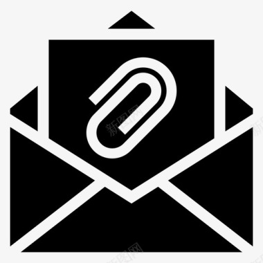 电子邮件附件直邮图标图标