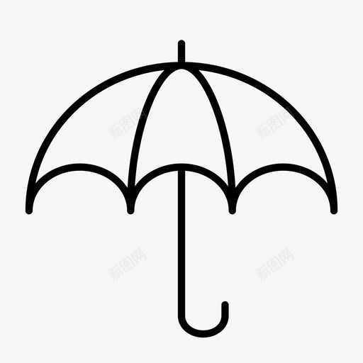 雨伞防护雨淋图标svg_新图网 https://ixintu.com 安全 防护 雨伞 雨淋