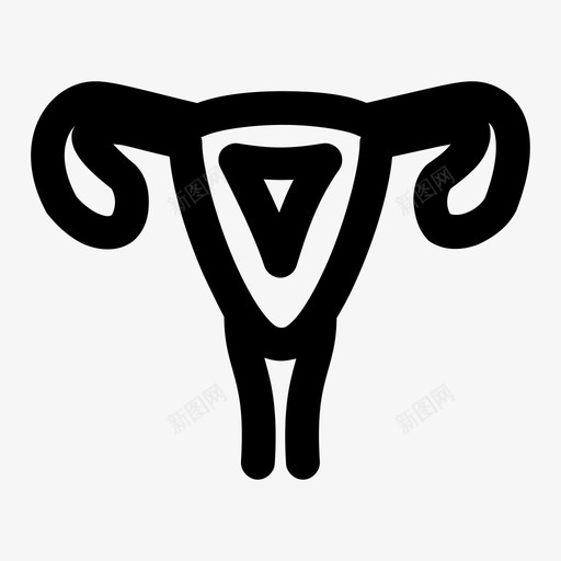 卵巢卵子内脏图标svg_新图网 https://ixintu.com 内脏 卵子 卵巢 女人 子宫