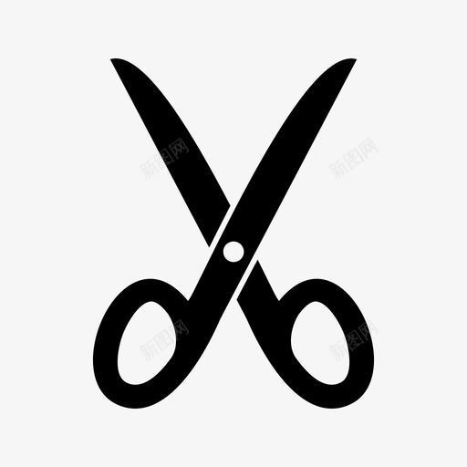 剪刀理发师工具图标svg_新图网 https://ixintu.com 剪刀 工具 教育 理发师