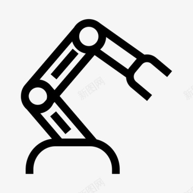 机器人手臂自动化工业图标图标