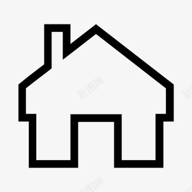 房子家线图标图标
