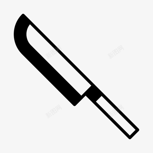 刀厨师食物图标svg_新图网 https://ixintu.com 刀 厨师 厨房 厨房用具2 实心 工具 食物