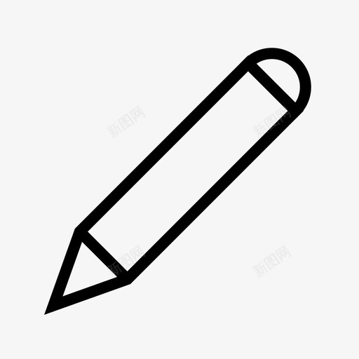 铅笔编辑写作图标svg_新图网 https://ixintu.com 写作 编辑 铅笔 铅笔和钢笔