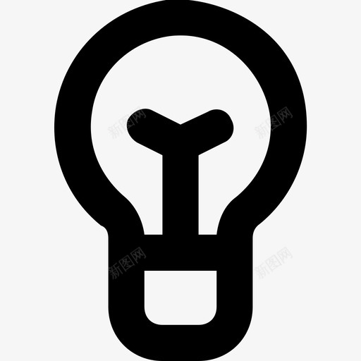 灯泡创意创意灯泡图标svg_新图网 https://ixintu.com 创意 创意灯泡 灯泡 科学 科技线图标