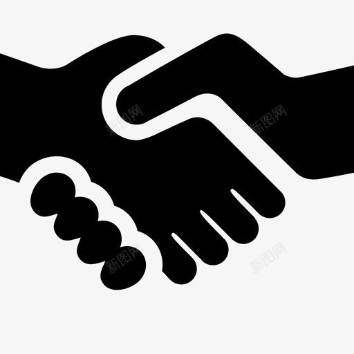 Shake hand 2svg_新图网 https://ixintu.com Shake hand 2 Hand