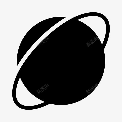 行星星系土星图标svg_新图网 https://ixintu.com MNML20 土星 太空 恒星 星系 行星