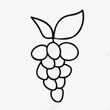 葡萄食物水果图标图标