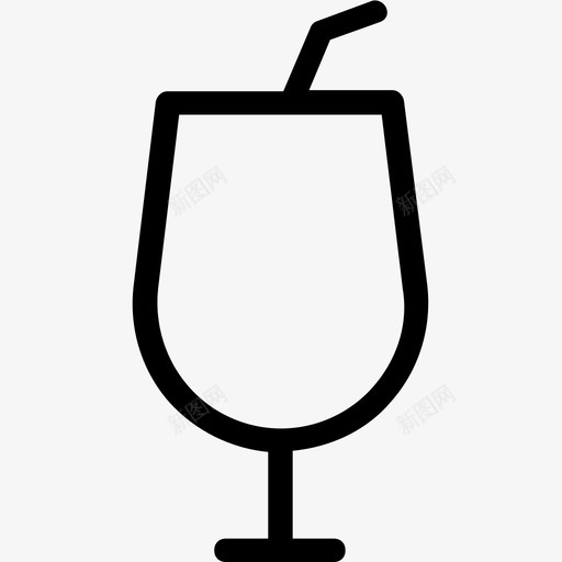 果汁酒精鸡尾酒图标svg_新图网 https://ixintu.com 果汁 派对和庆典系列图标 玻璃杯 酒精 饮料 鸡尾酒