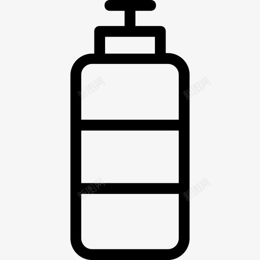 水瓶饮料瓶运动瓶图标svg_新图网 https://ixintu.com 医疗线图标 水瓶 运动瓶 饮料瓶