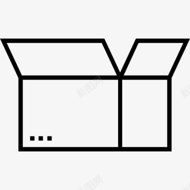 开箱送货箱物流图标图标