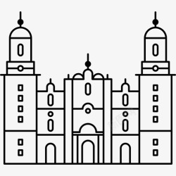 莫雷利亚大教堂墨西哥莫雷利亚大教堂纪念碑纪念碑3图标高清图片