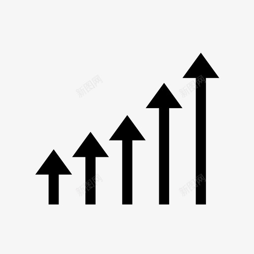 业务增长条形图业务图图标svg_新图网 https://ixintu.com 业务图 业务增长 业务融资 利润增长 增长 条形图