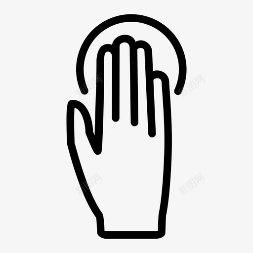 四个手指触摸点击四个手指图标svg_新图网 https://ixintu.com 单 四个手指 四个手指触摸 手势 点击