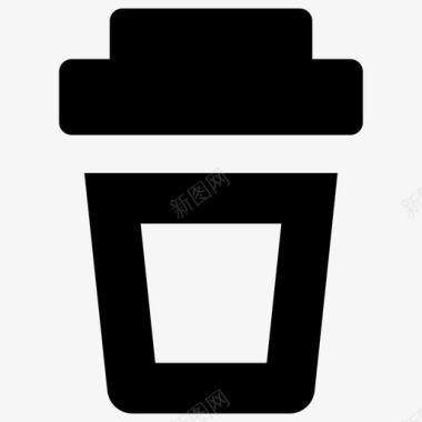 咖啡去简单的图标图标