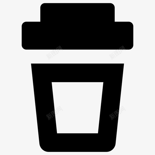 咖啡去简单的图标svg_新图网 https://ixintu.com 咖啡去 简单的图标