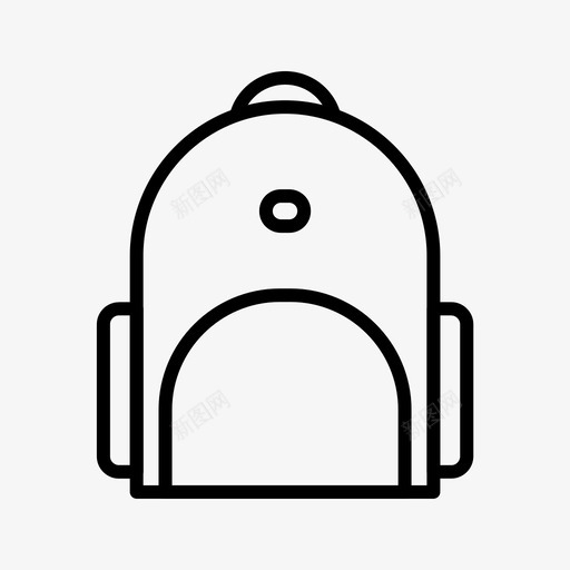 背包书包教育图标svg_新图网 https://ixintu.com 书包 学生包 教育 背包
