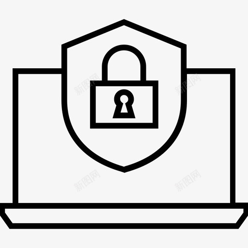 网络安全保护屏蔽图标svg_新图网 https://ixintu.com 1400网页和搜索引擎优化平面线图标 保护 屏蔽 网站 网络安全