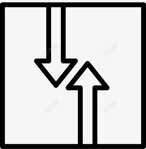 双向交通标志smashicons交通标志轮廓图标svg_新图网 https://ixintu.com smashicons交通标志轮廓 双向交通 标志