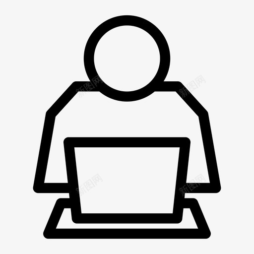 计算机操作员客户服务图标svg_新图网 https://ixintu.com 客户 服务 用户 计算机操作员