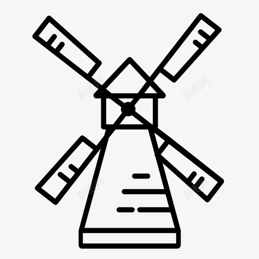 风车能源农场图标svg_新图网 https://ixintu.com 农场 啤酒 能源 风车