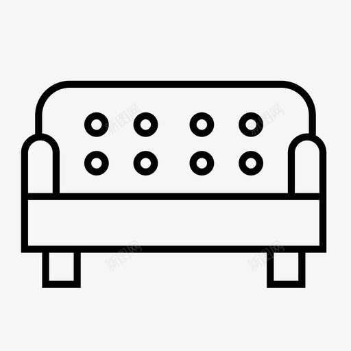 沙发椅子舒适性图标svg_新图网 https://ixintu.com 家具 座椅 椅子 沙发 舒适性