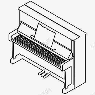 钢琴音乐会乐器图标图标