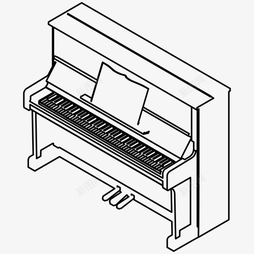 钢琴音乐会乐器图标svg_新图网 https://ixintu.com 乐器 声音 歌曲 钢琴 音乐 音乐会