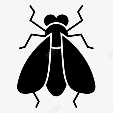 苍蝇动物虫子图标图标