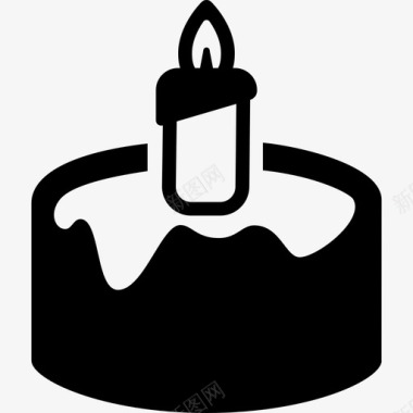 蜡烛蛋糕食物图标图标