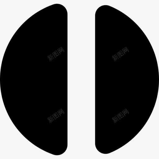 两个半圆形状旅馆图标svg_新图网 https://ixintu.com 两个半圆 形状 旅馆