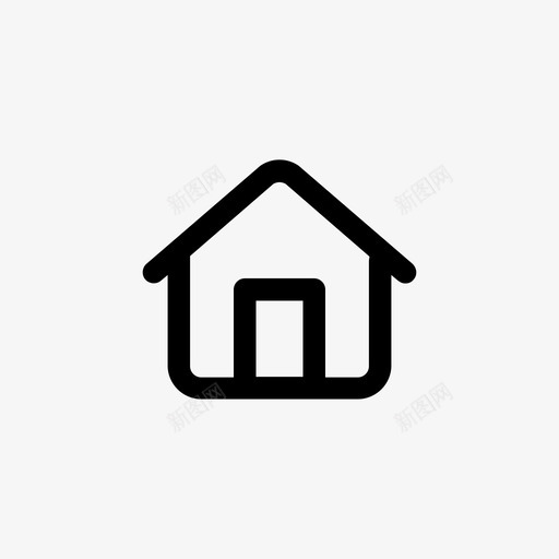 住宅建筑房屋图标svg_新图网 https://ixintu.com 住宅 基本用户界面 家庭 建筑 房屋 结构