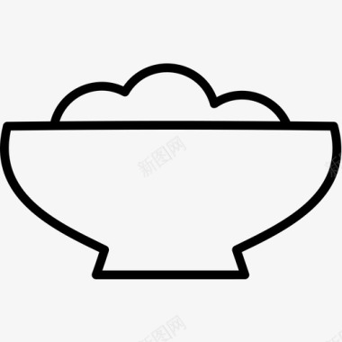 粥碗食物概要图标图标