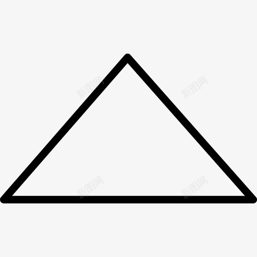 上箭头形状三角形图标svg_新图网 https://ixintu.com 三角形 上箭头 形状 界面元素线