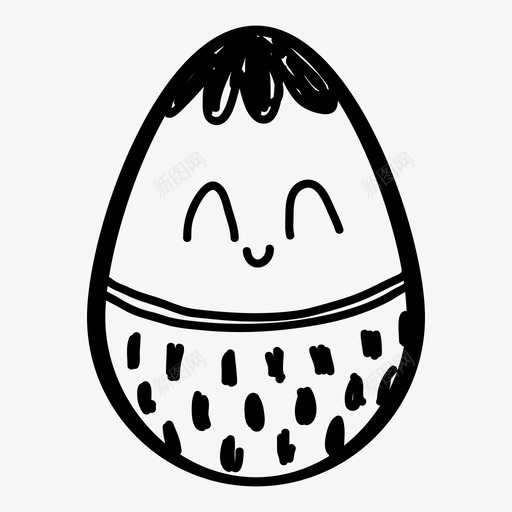 复活节蛋食物图标svg_新图网 https://ixintu.com 复活节蛋 食物