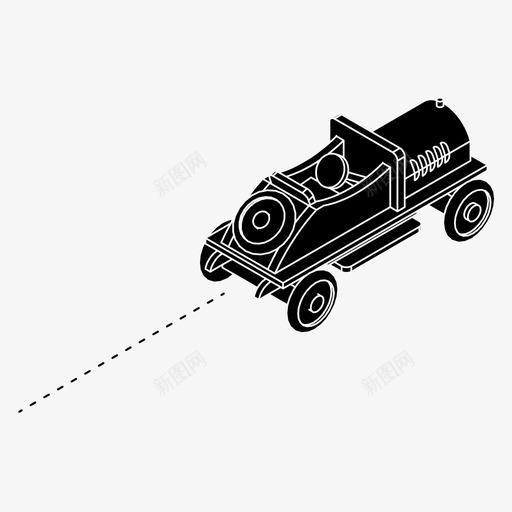 玩具车快比赛图标svg_新图网 https://ixintu.com 复古 快 比赛 玩具车 赛车